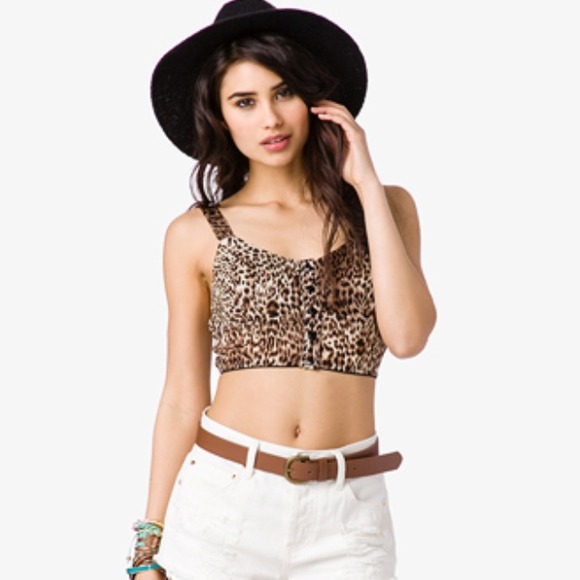 Leopard print bustier NO TRADES!!!!!!!!