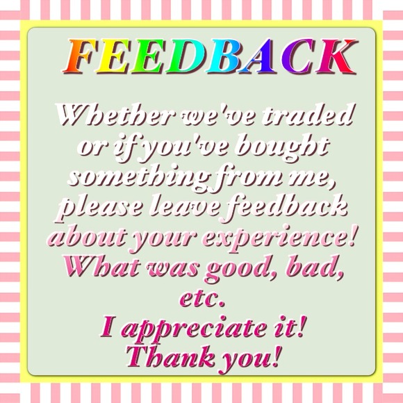 Please take a moment to leave me some feedback! 💖