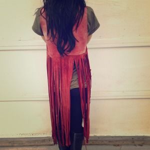 Fringe Soft Sueded HANDMADE Vest