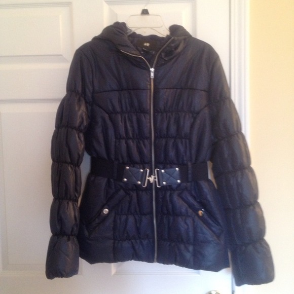 Navy H&M coat