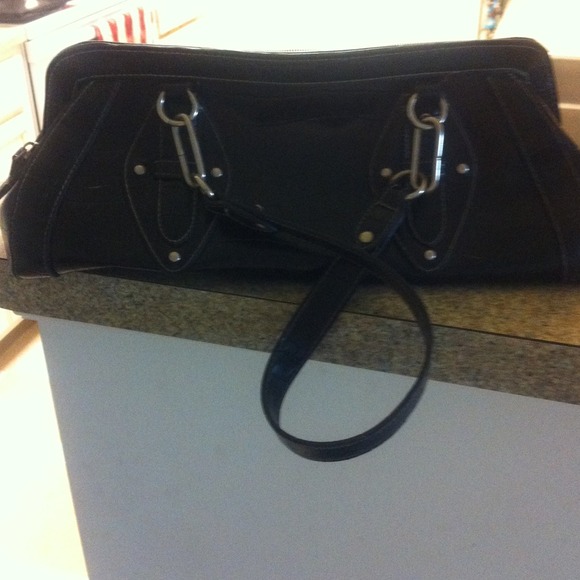 💗SOLD💗Black bag Croc embossed