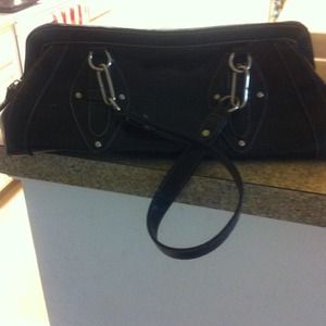 💗SOLD💗Black bag Croc embossed