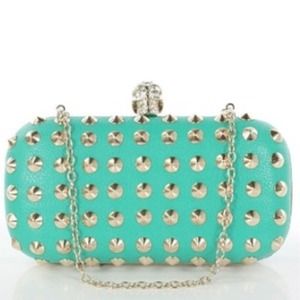 Fierce summer studded clutch