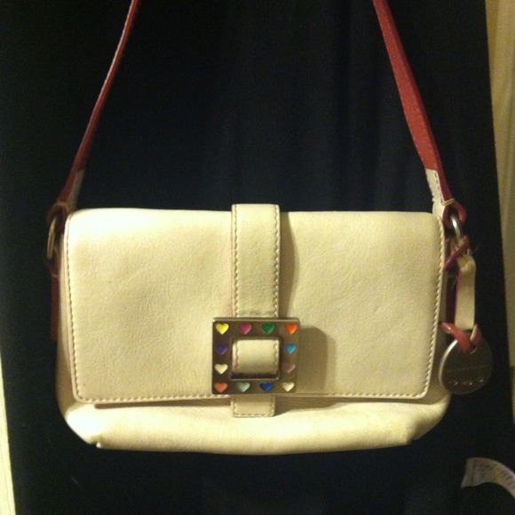 Sweet, white and pink Dooney& Bourke