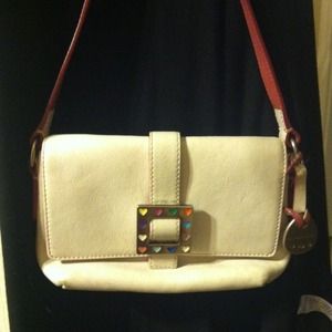 Sweet, white and pink Dooney& Bourke