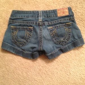 SOLD!! True Religion jean shorts!