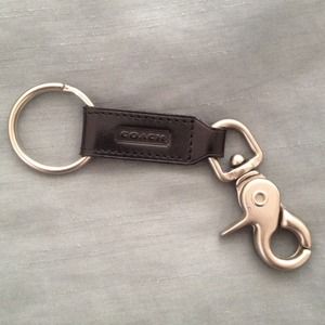 Coach Leather Keychain