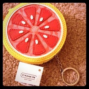 Authentic coach purse/ key holder NWT