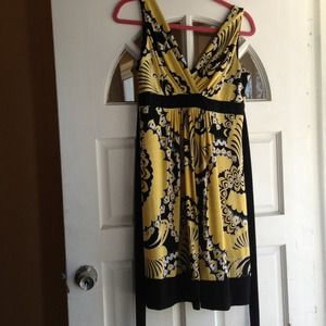 @vmusic1982  🚫RESERVED🚫Yellow blK n white dress