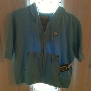 Polo Assn short sleeve zip up hoodie NWT   XL