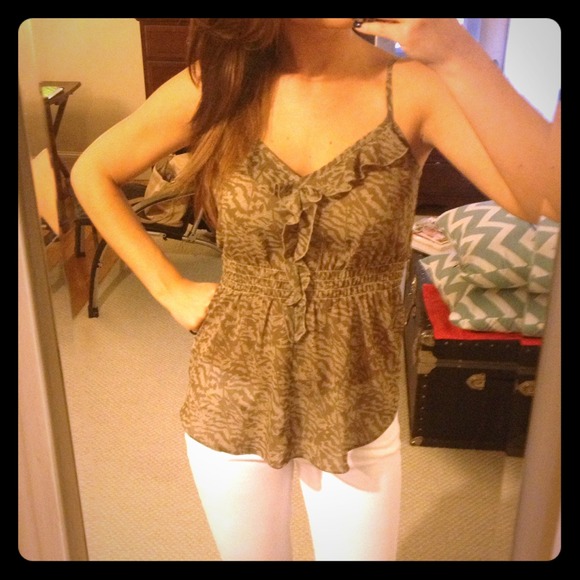 ❌SOLD❌Print sleeveless blouse