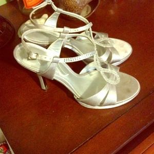 Silver Nina shoes