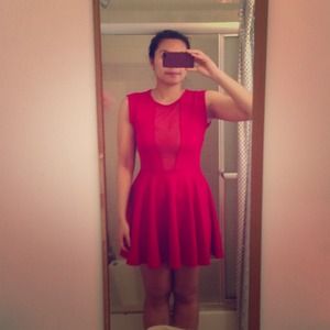 Vintage Red stylish dress ( above the knee )