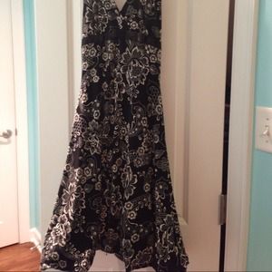 Knee length halter dress