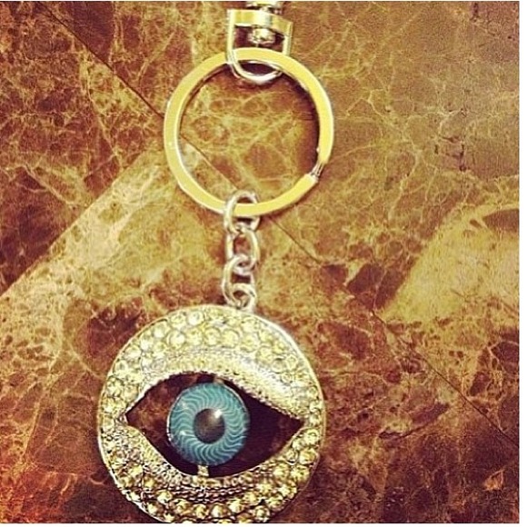 Accessories - Evil eye keychain super chic and one of a kind!