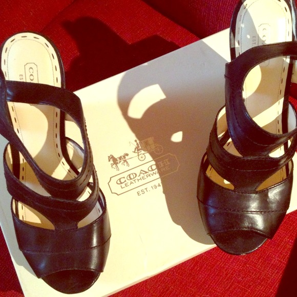 Coach wedge heels.