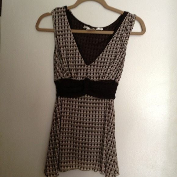 Brown and cream blouse - Picture 1 of 3