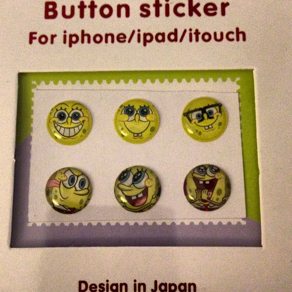 Spongebob home button stickers