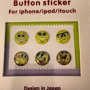 Spongebob home button stickers