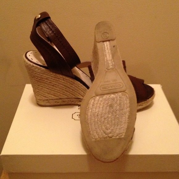 Like New! Coach Veronica Espadrille Wedge - Picture 3 of 4