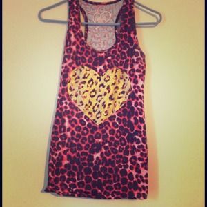 Cheetah print tank