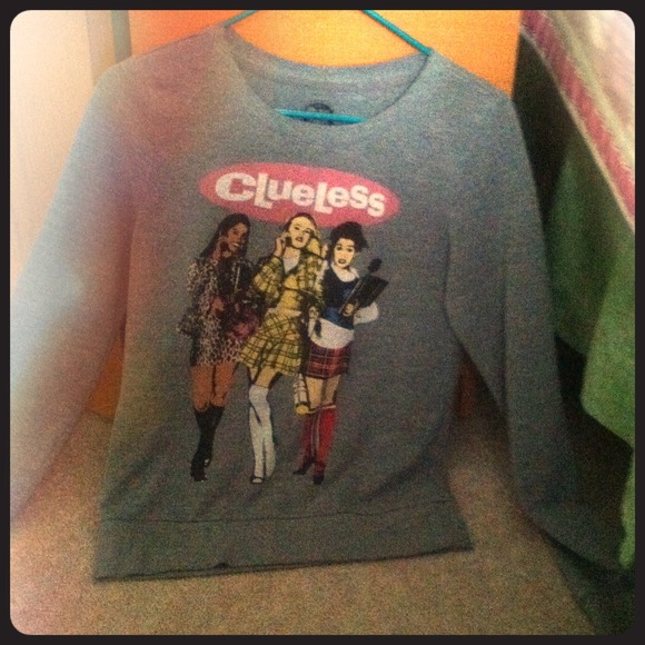 Clueless Long sleeve grey sweater