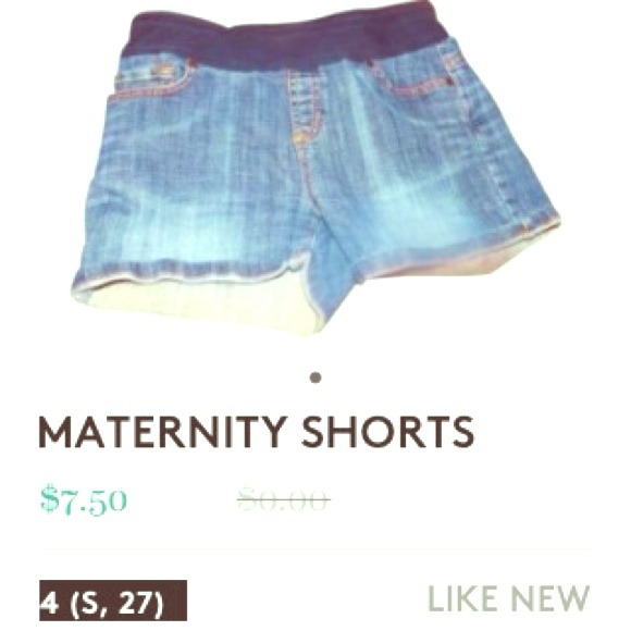Maternity shorts