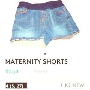 Maternity shorts