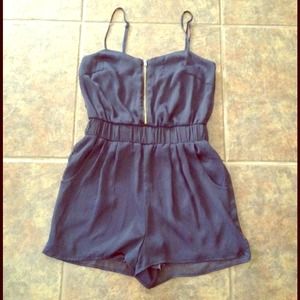 Forever 21 Navy Blue Romper