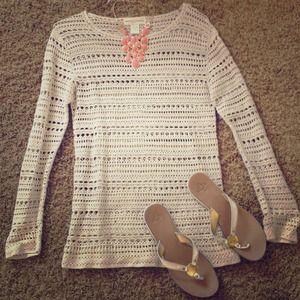 ❌SOLD❌ Beachy Long Sleeve Top!