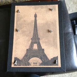 Eiffel Tower cork board
