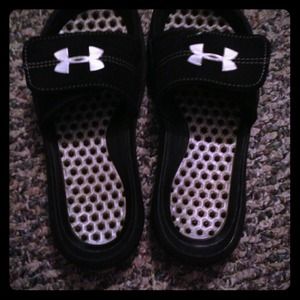 Under armor slip on sandals