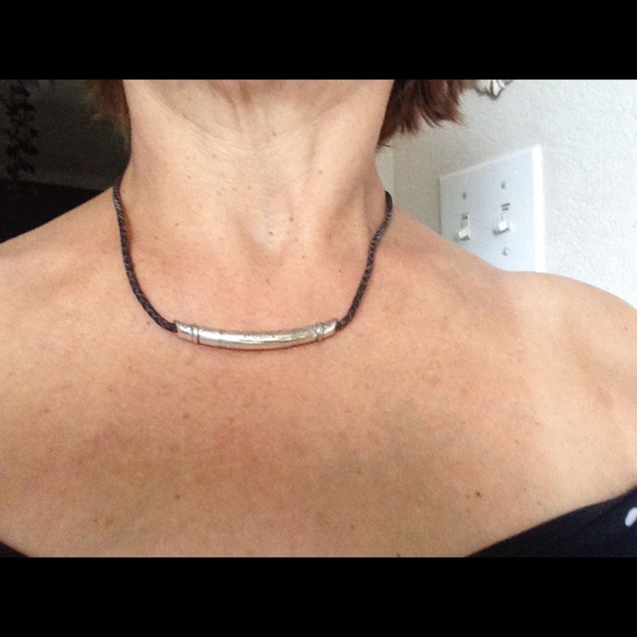 Leather cord & silver Brighten SET - flash sale - Picture 3 of 4