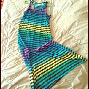 Multi Colored Striped Dress