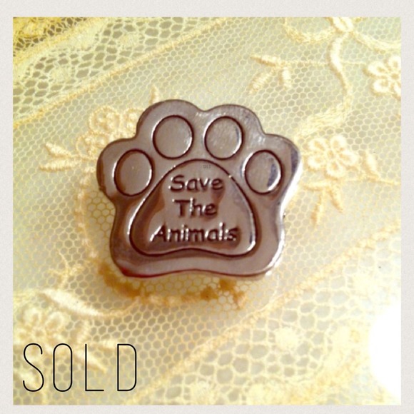 S O L D Save the Animals Pin/Pendant