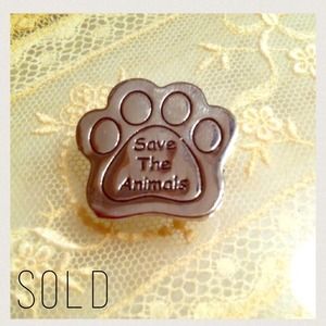 S O L D Save the Animals Pin/Pendant