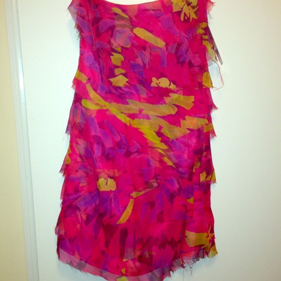 *NEW* Raw Edge Silk Layer Dress