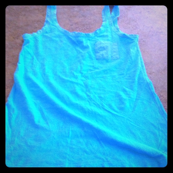 Blue Abercrombie tank