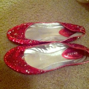 Pink sparkle Flats