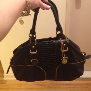 Black and gold big Buddha purse