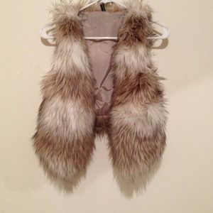 Faux fur vest