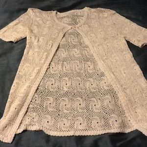 Ivory handmade single button vintage vest