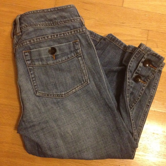 White House Black Market denim capris