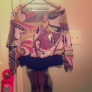 Julie's closet sheer top