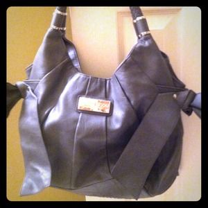 Grey Bisou Bisou by Michelle Bohbot Handbag