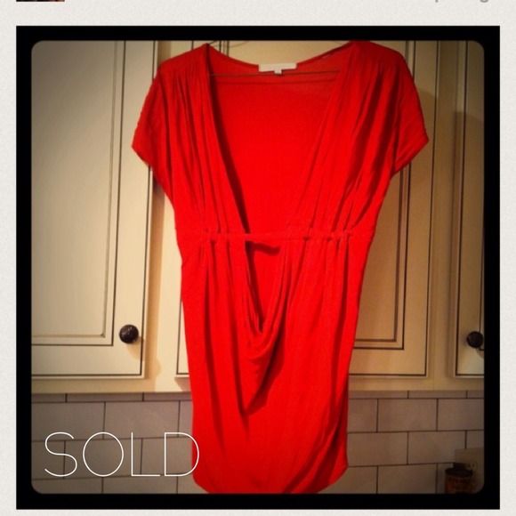 S A L E Red Deep V Top - Picture 1 of 1