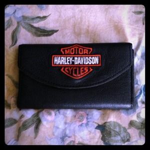 Harley-Davidson Women's Trifold Leather Wallet