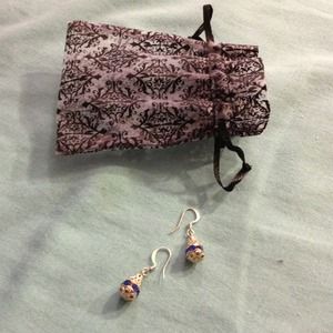 Bundle for jillbird Blue earrings and knit sweater
