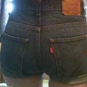 Levi's high waisted shorts