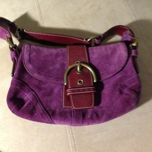 Authentic burgundy coach bag.